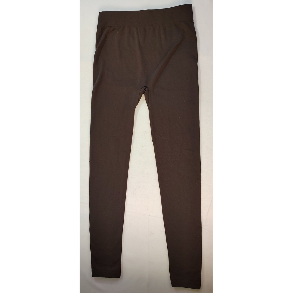 Gold Medal International Womens Fleece Lined Leggings High Rise Warm Brown S/M